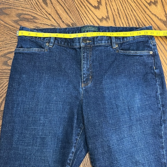 Lauren Jeans Co. Ralph Lauren Classic MidCalf Blue Denim Cropped - Picture 6 of 11